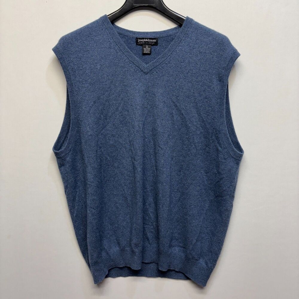 Joseph & Lyman Men 100% Cashmere Sweater Vest Size XL X-Large D121 -28